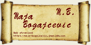Maja Bogajčević vizit kartica